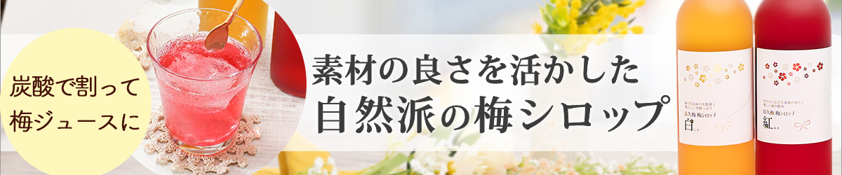 素材の良さを活かした自然派の梅シロップ