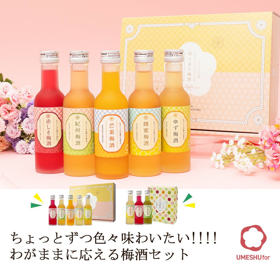 色々味わいたい飲みきりサイズの梅酒セット