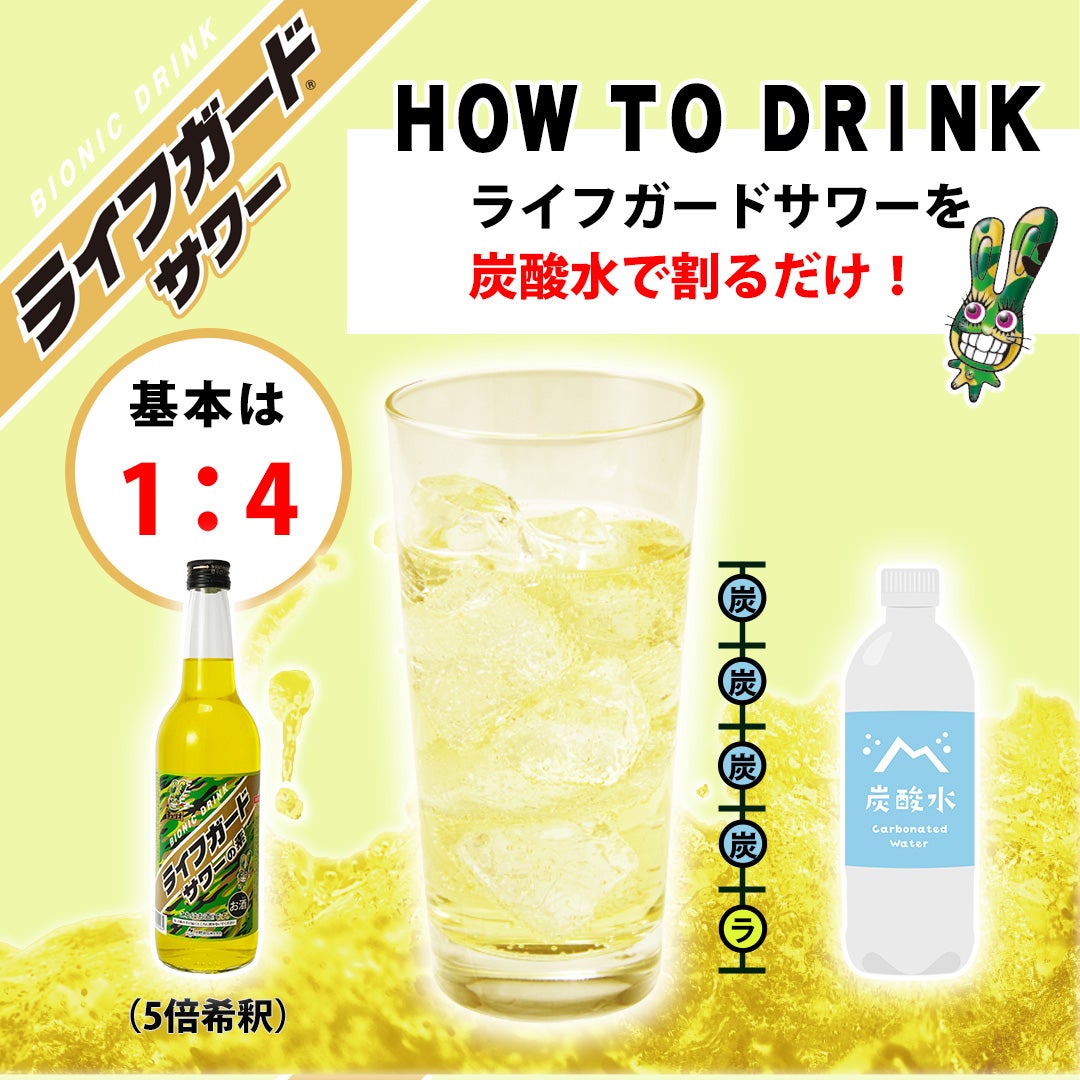 ライフガードサワーの素の飲み方